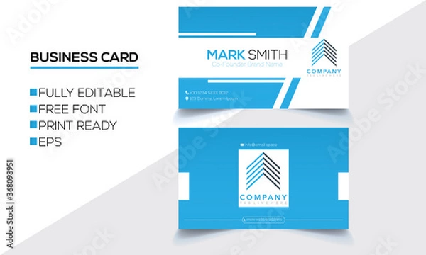 Obraz Modern Editable Business Card Template Design