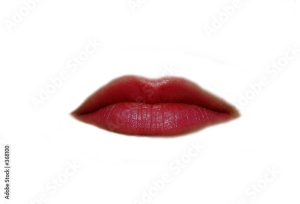 Obraz mund auf weiss