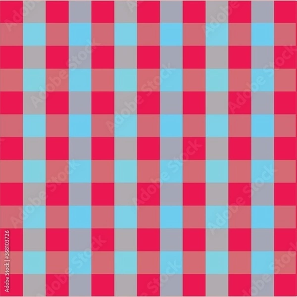 Obraz Pink and blue checks pattern.