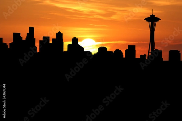 Obraz Seattle at sunset