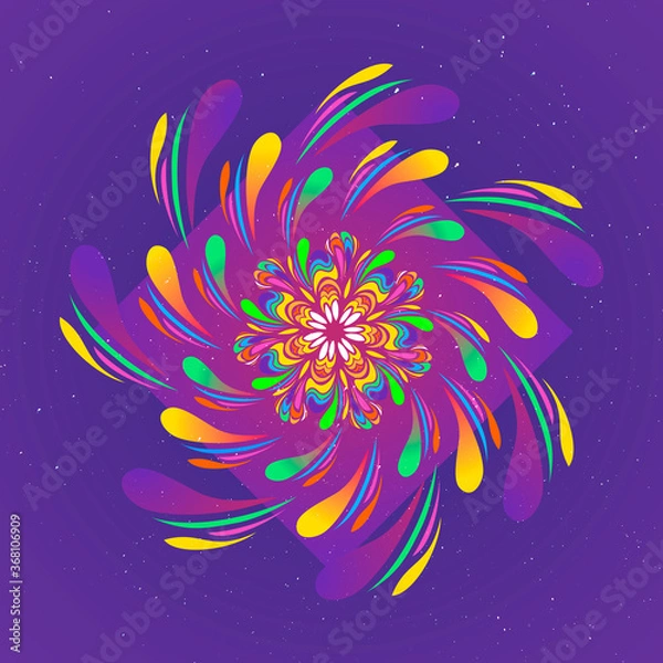 Obraz Violet Spiral Flower