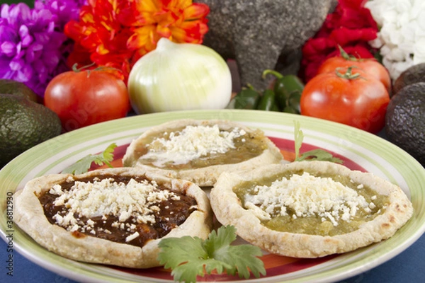 Obraz Mexican Sopes Dish