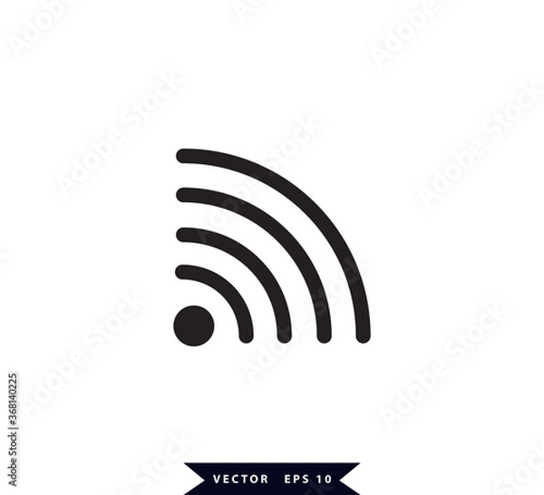 Obraz Signal icon vector logo design template
