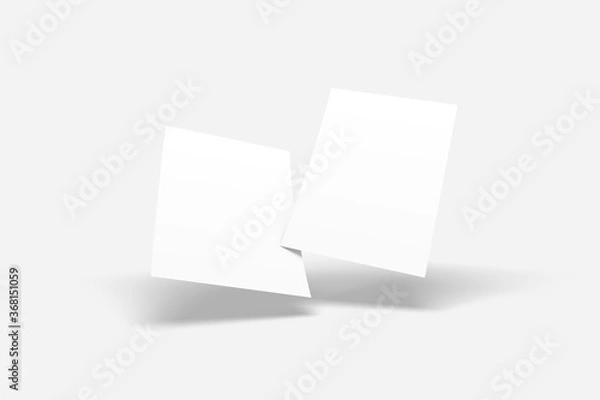 Obraz A4 blank paper template mockup