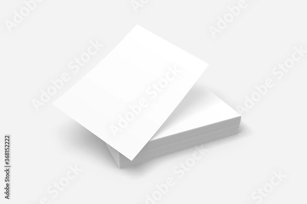 Fototapeta A4 stack of white papers mockup
