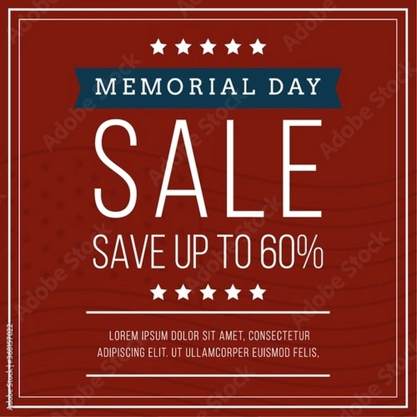 Obraz memorial day promotion