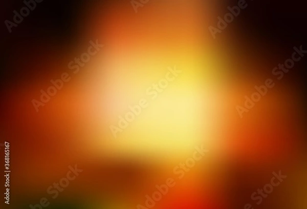 Fototapeta Dark Orange vector colorful blur backdrop.