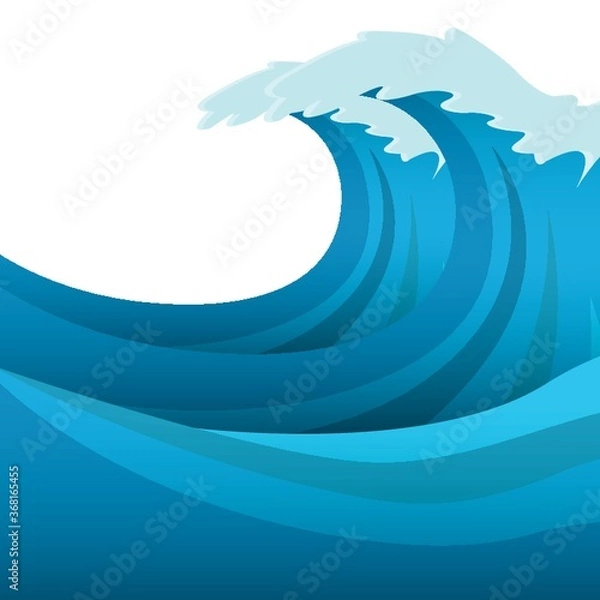 Fototapeta water waves