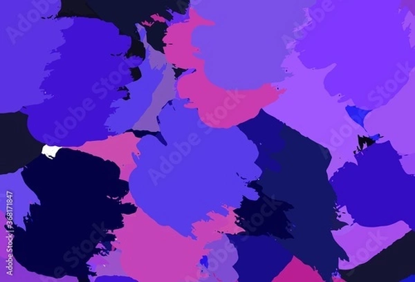 Obraz Light Pink, Blue vector template with chaotic shapes.