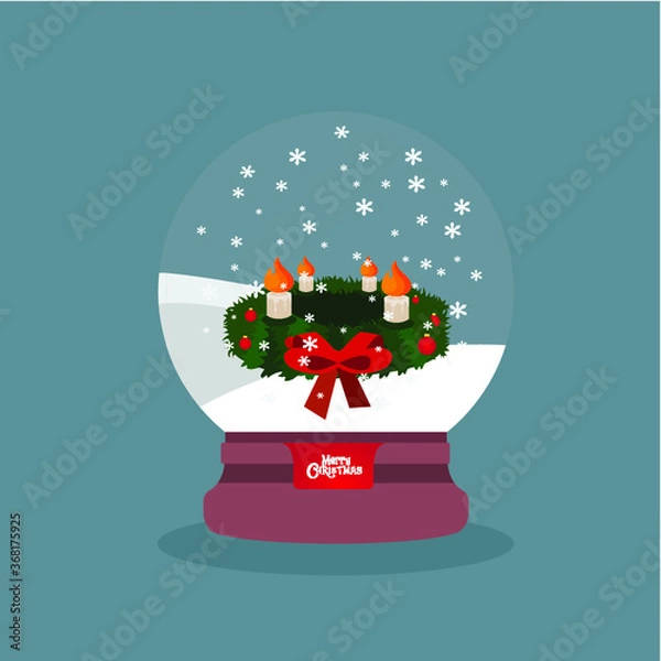 Obraz Snowglobe, Christmass Snowglobe