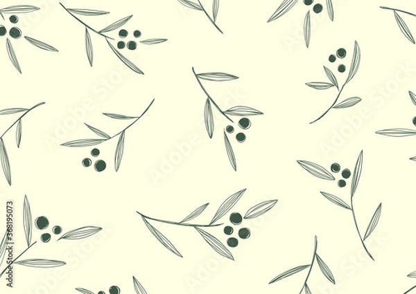 Obraz 植物模様（実/ライト）