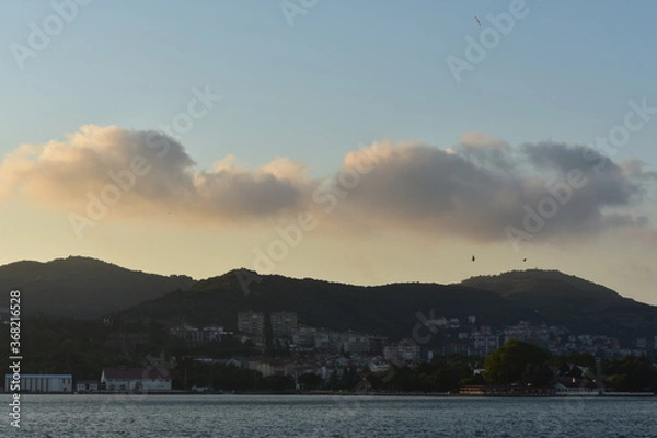 Obraz sunset over the lake