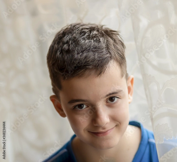 Obraz Portrait of smiling and happy child.