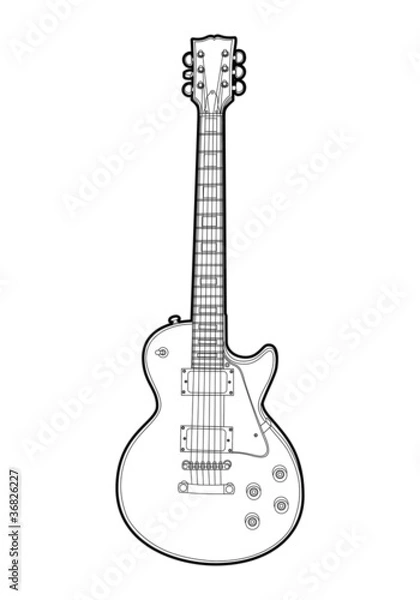 Fototapeta Electric guitar