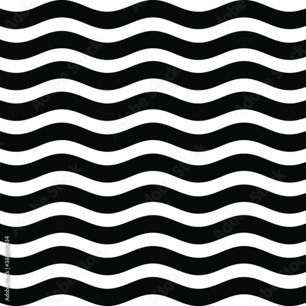 Fototapeta vector seamless pattern with waves