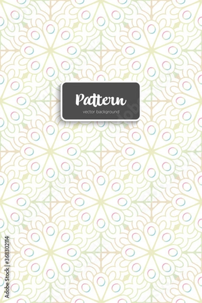 Fototapeta Ornate floral seamless texture, endless pattern