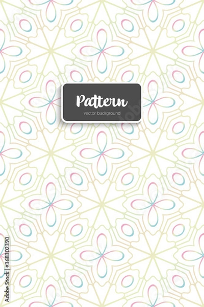 Fototapeta Ornate floral seamless texture, endless pattern