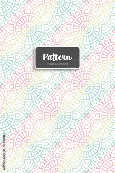 Fototapeta Ornate floral seamless texture, endless pattern