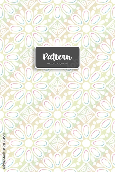 Fototapeta Ornate floral seamless texture, endless pattern