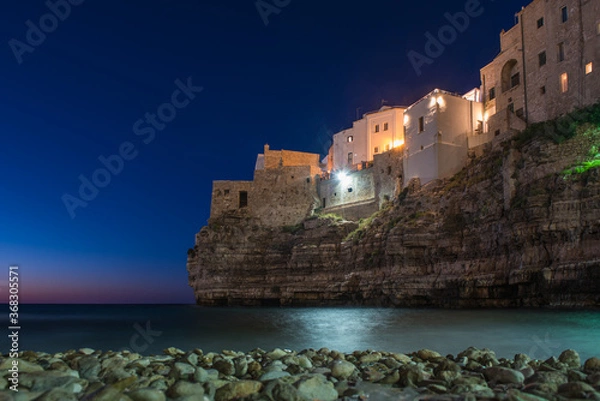Obraz Polignano a Mare by night