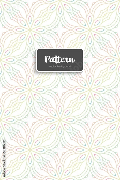 Fototapeta Ornate floral seamless texture, endless pattern