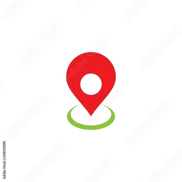 Fototapeta Location point Logo
