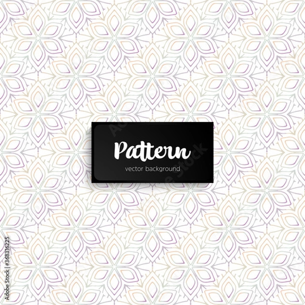 Fototapeta Ornate floral seamless texture, endless pattern
