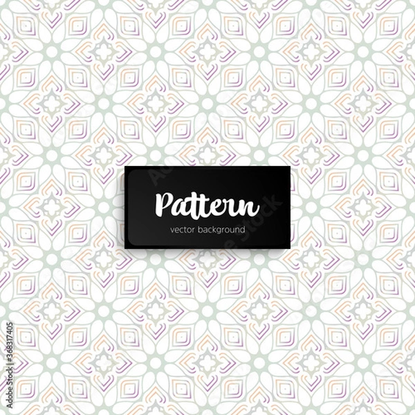 Fototapeta Ornate floral seamless texture, endless pattern