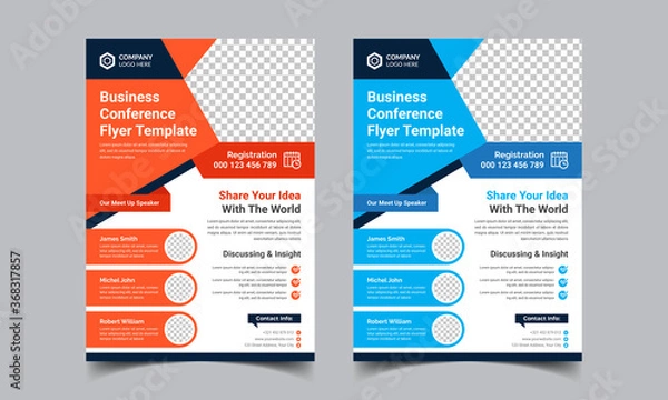 Fototapeta Business Conference Flyer Template
