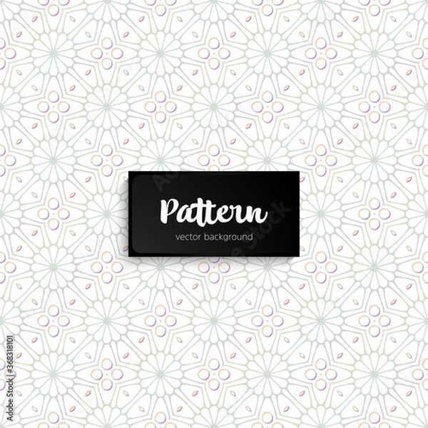 Obraz Ornate floral seamless texture, endless pattern