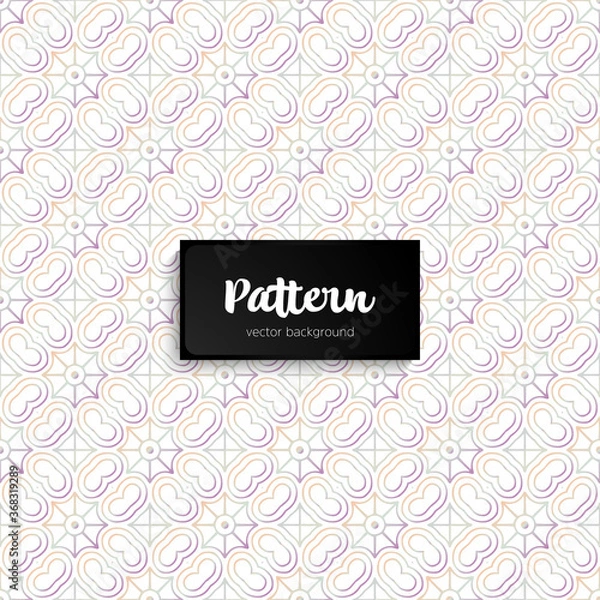 Fototapeta Ornate floral seamless texture, endless pattern