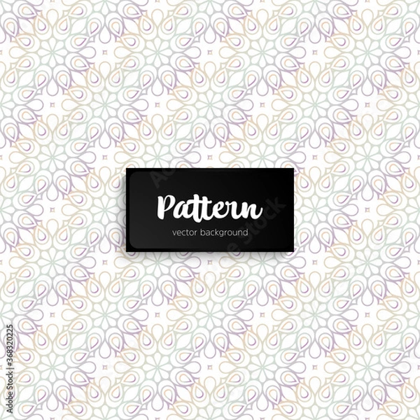 Fototapeta Ornate floral seamless texture, endless pattern