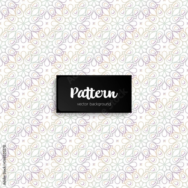 Obraz Ornate floral seamless texture, endless pattern
