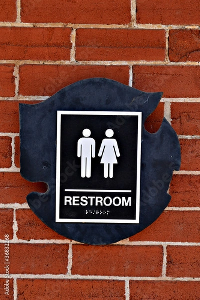 Fototapeta Restroom Sign