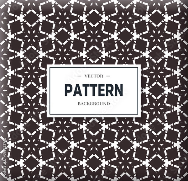 Fototapeta Geometric ornamental vector pattern. Seamless design.