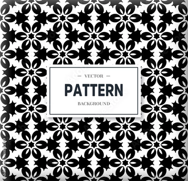Fototapeta Vector seamless pattern. Modern texture. Repeating abstract background.