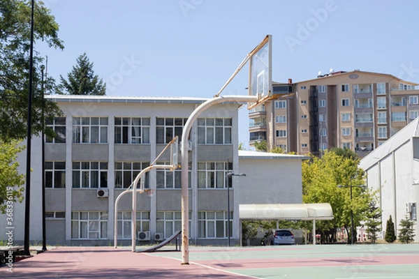 Obraz university basketball court