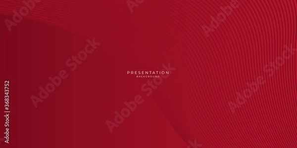 Obraz Abstract wavy red presentation background