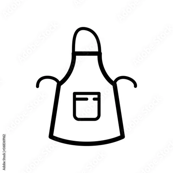 Fototapeta apron icon vector symbol template
