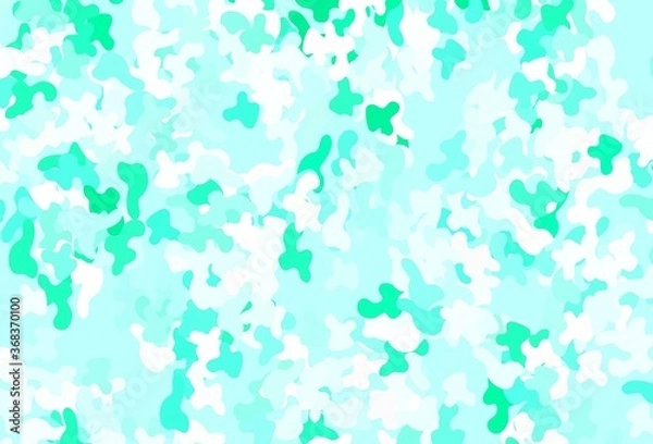 Fototapeta Light Green vector pattern with random forms.