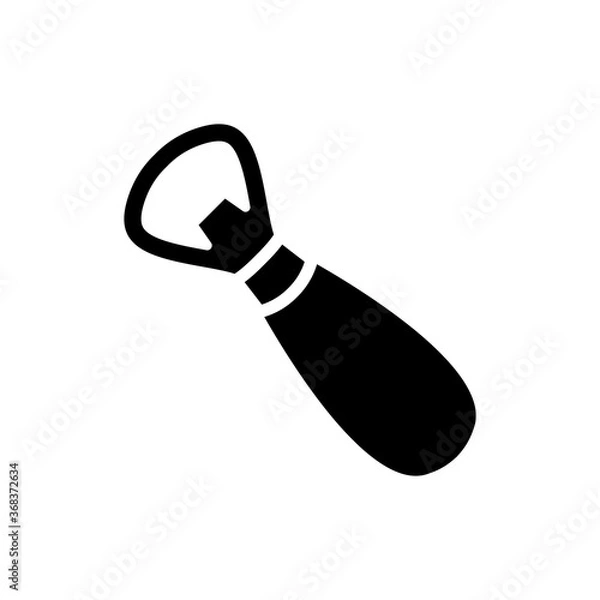 Obraz bottle opener icon vector symbol template