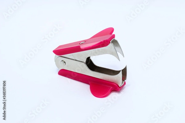 Obraz Staple remover isolated on white background