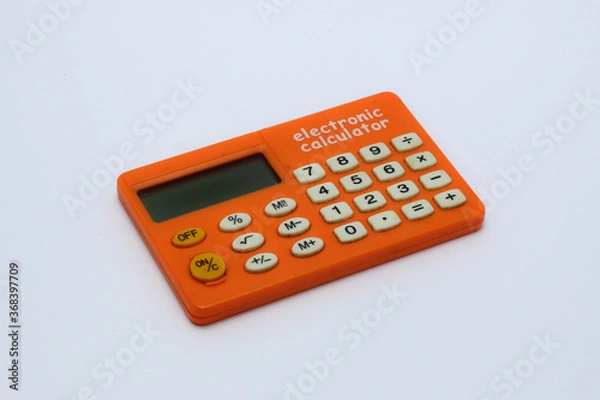 Obraz calculator on a white background