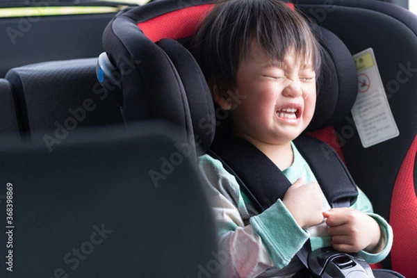 Fototapeta チャイルドシートに座る子供