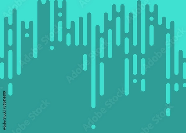 Fototapeta Turquoise color Abstract Rounded Color Lines halftone transition background illustration