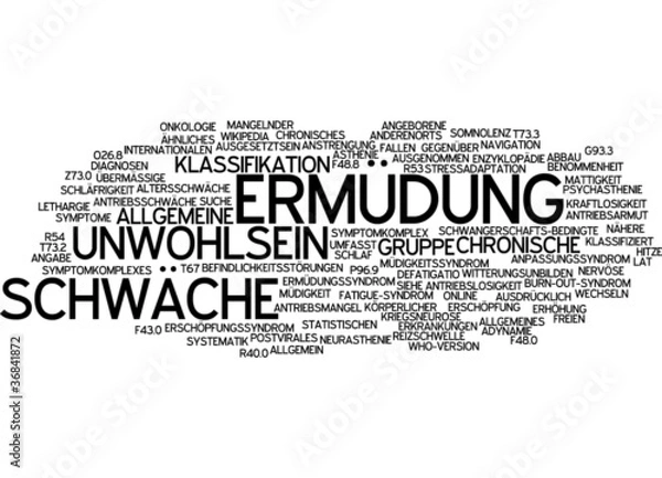 Fototapeta Ermüdung