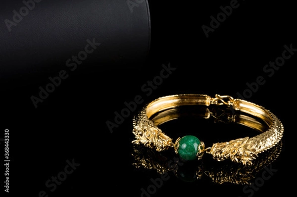 Obraz Close up of diamond bracelet. space for your text.