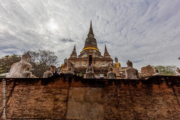 Obraz Landscape Ayutthaya Historical Park in Ayutthaya. The famous temples of Thailand.