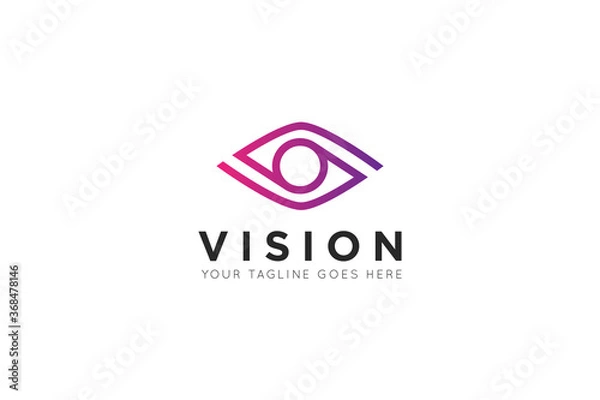 Obraz modern eye logo, vision icon, symbol vector illustration
