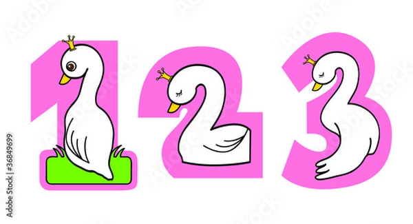 Fototapeta numbering